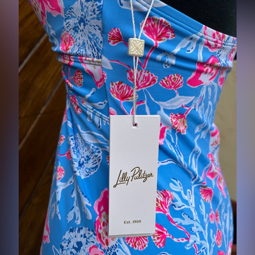NWT Lilly Pulitzer "Coen Halter Tankini" top - size 6 - Picture 2 of 5